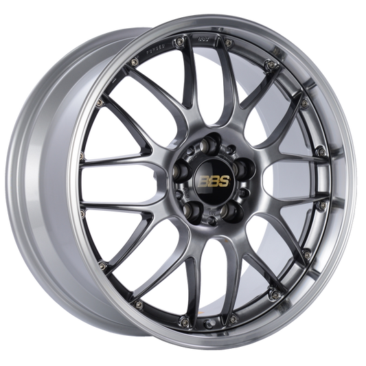 BBS RS-GT 19x8.5 5x112 ET32 PFS Diamond Black Center Diamond-Cut Rim Wheel - PFS/Clip Req