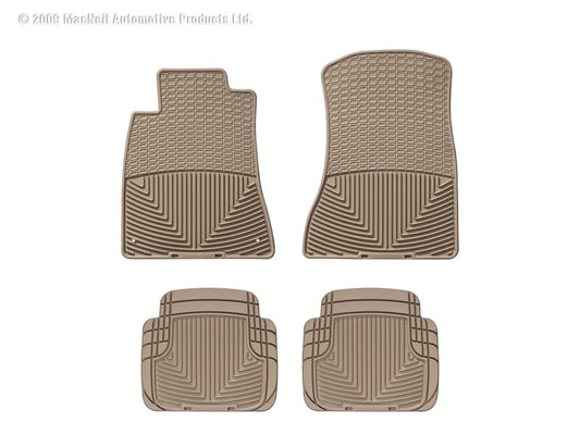 WT Rubber Mats - Rear - Tan