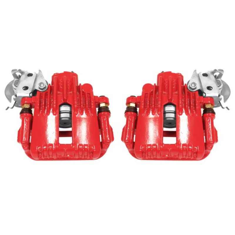 Power Stop 93-97 Chevrolet Camaro Rear Red Calipers w/Brackets - Pair