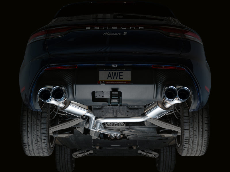 AWE Tuning 2022+ Porsche Macan 2.9TT Touring Edition Catback Exhaust w/ Chrome Silver Tips