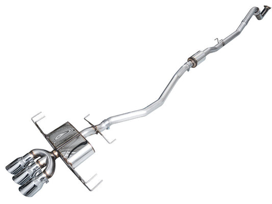 AWE Tuning 2024 Acura Integra Type S DE5 FWD Touring Edition Exhaust w/ Triple Chrome Silver Tips