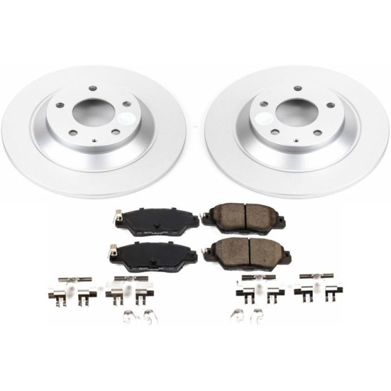 Power Stop 16-18 Mazda CX-5 Rear Z17 Evolution Geomet Coated Brake Kit