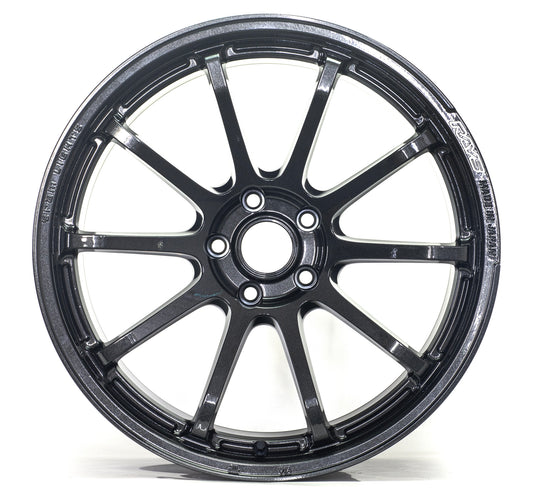 Gram Lights 57NR 18x9.5 +38 5-114.3 Glass Black Wheel