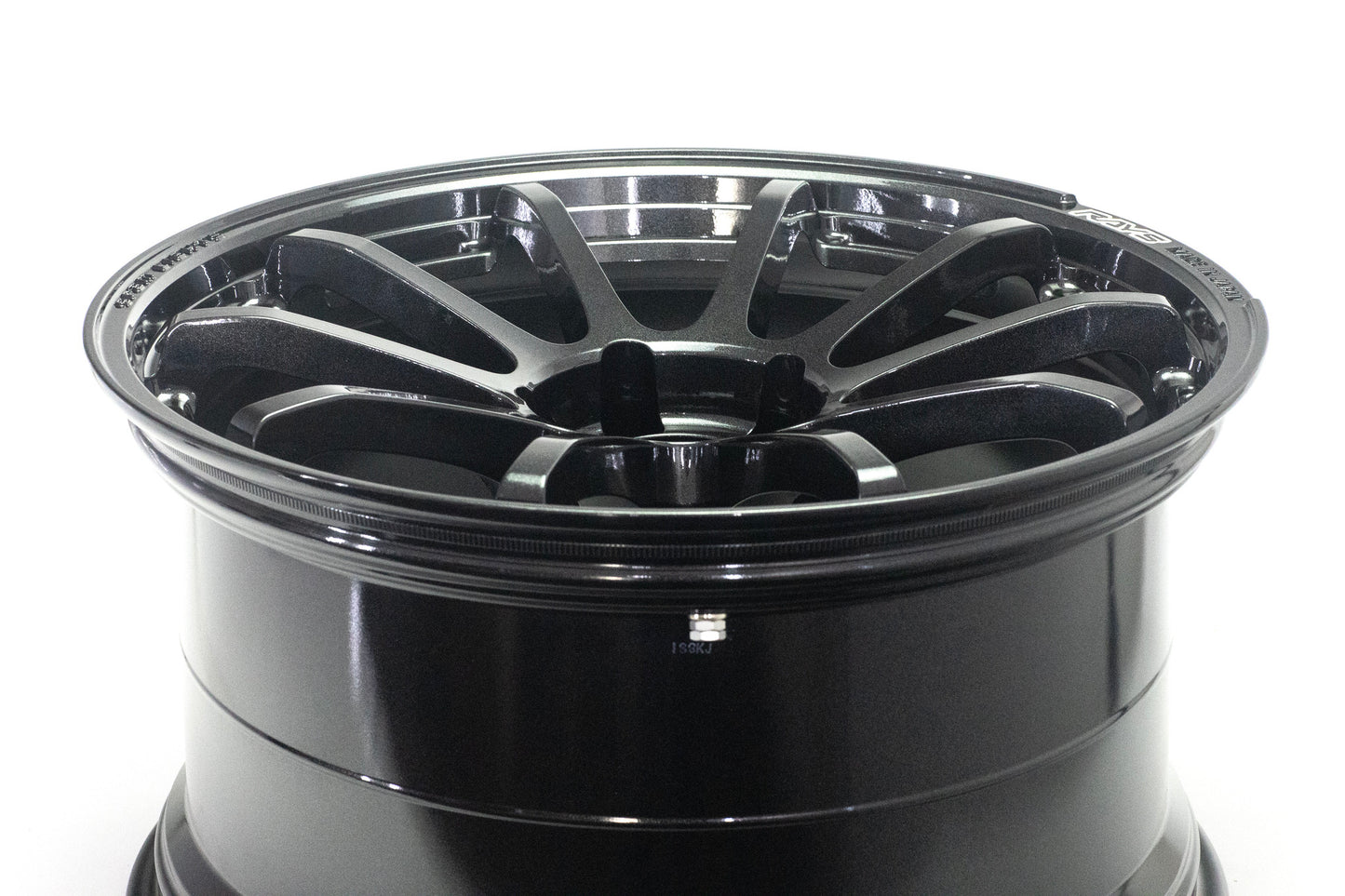 Gram Lights 57NR 18X9.5 +12 5-114.3 Glass Black Wheel