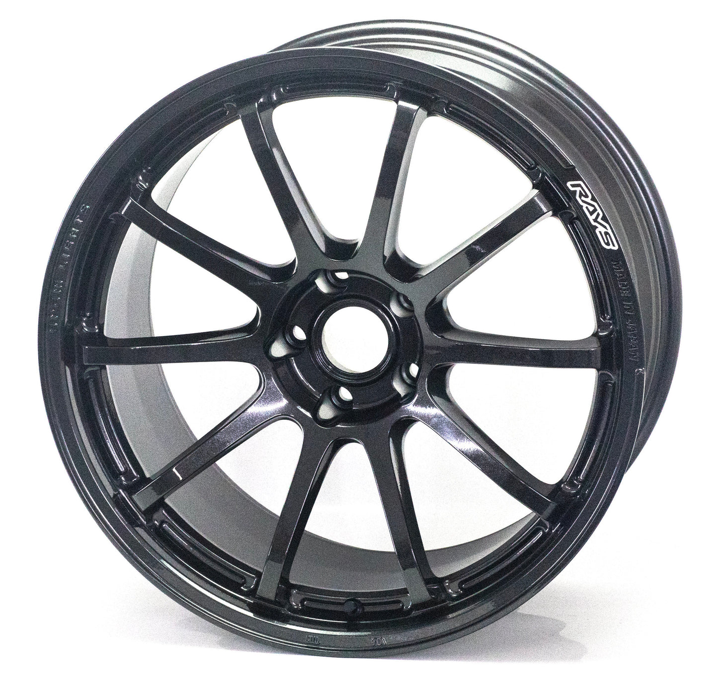 Gram Lights 57NR 18X9.5 +12 5-114.3 Glass Black Wheel