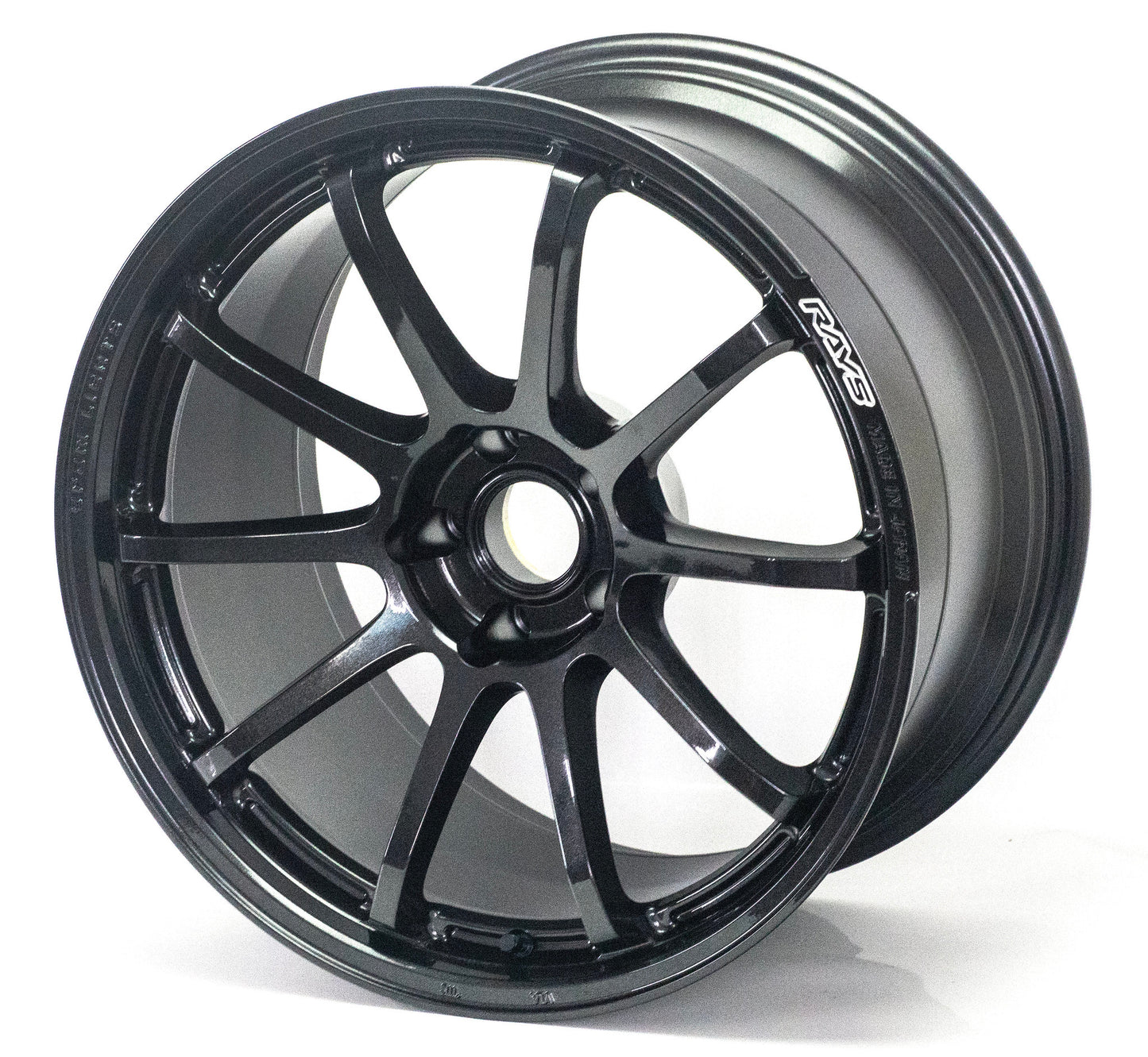 Gram Lights 57NR 18X9.5 +12 5-114.3 Glass Black Wheel