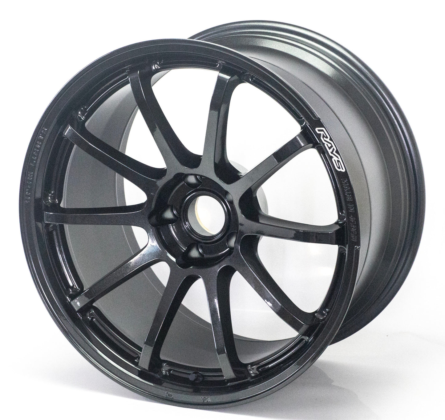 Gram Lights 57NR 18X9.5 +12 5-114.3 Glass Black Wheel