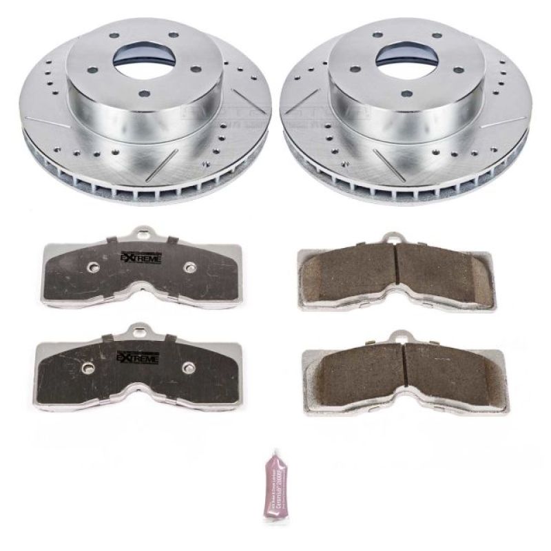 Power Stop 63-82 Chevrolet Corvette Front Z26 Street Warrior Brake Kit