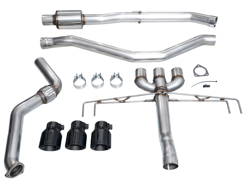 AWE Tuning 2024 Acura Integra Type S DE5 FWD Track Edition Exhaust w/ Triple Diamond Black Tips