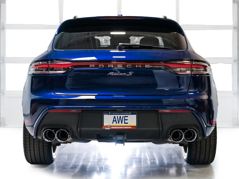 AWE Tuning 2022+ Porsche Macan 2.9TT Touring Edition Catback Exhaust w/ Chrome Silver Tips