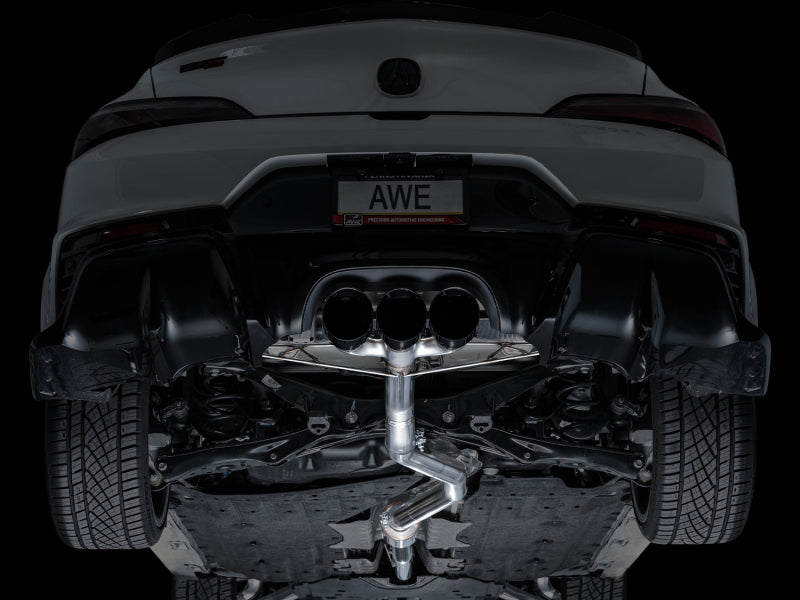 AWE Tuning 2024 Acura Integra Type S DE5 FWD Track Edition Exhaust w/ Triple Diamond Black Tips