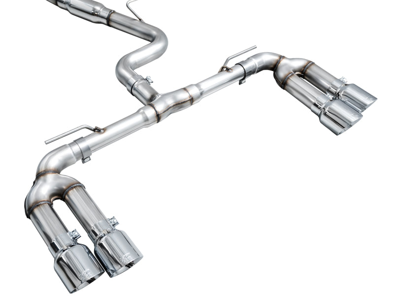 AWE 22-24 Audi 8Y S3 Track Edition Exhaust  - Chrome Silver Tips