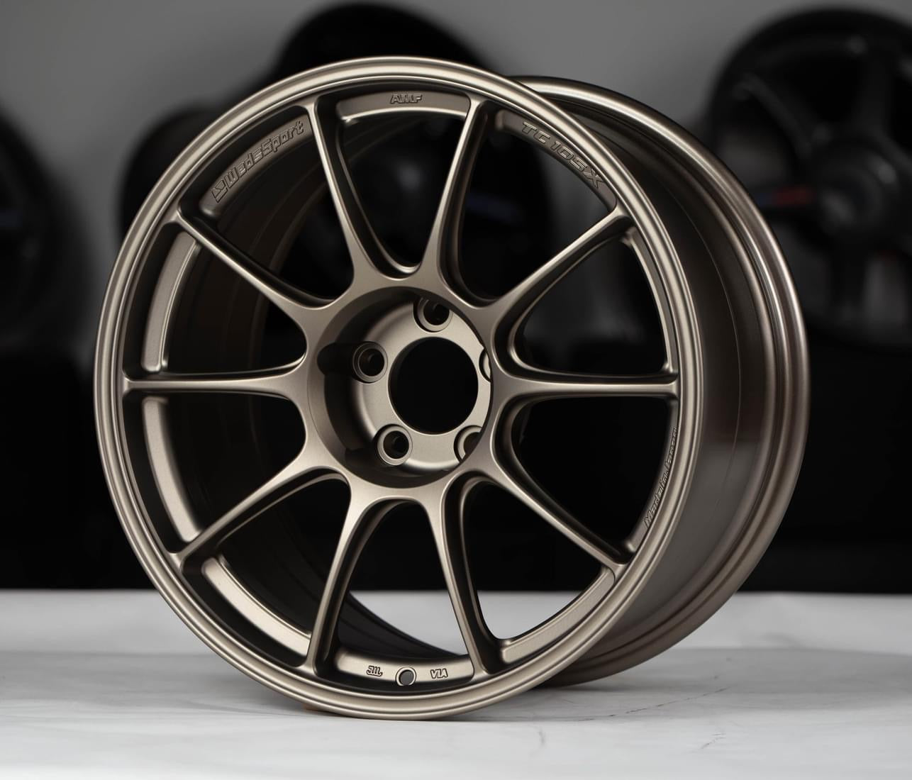 WedsSport TC105X EJ Bronze 18x9.5 +25mm 5x114.3 Set of 4