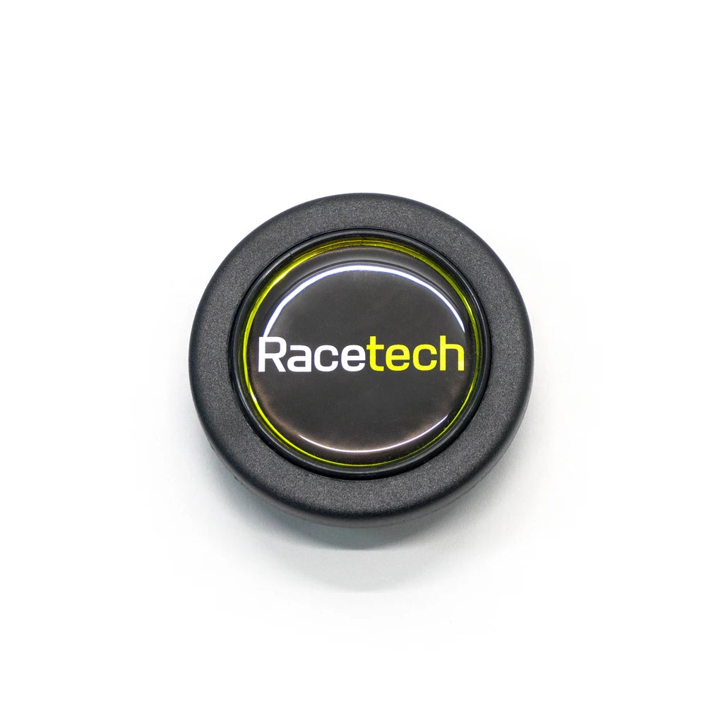 Racetech Flat Leather Steering Wheel - 350mm