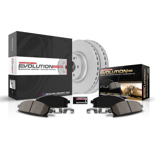 Power Stop 17-19 Honda Civic Rear Z17 Evolution Geomet Coated Brake Kit