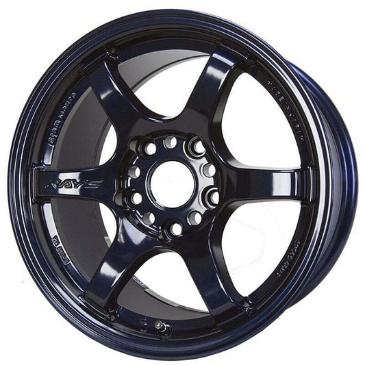 Gram Lights 57DR-X 17X8.5 -10 6-139.7 Dark Blue Chrome Coating