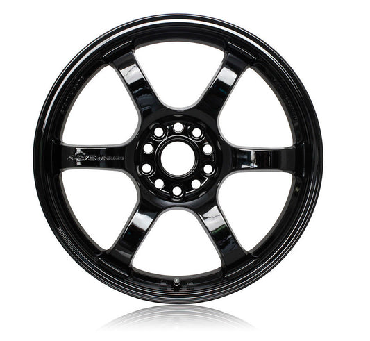 Gram Lights 57DR 18x8.5 +37 5-108 Glossy Black Wheel