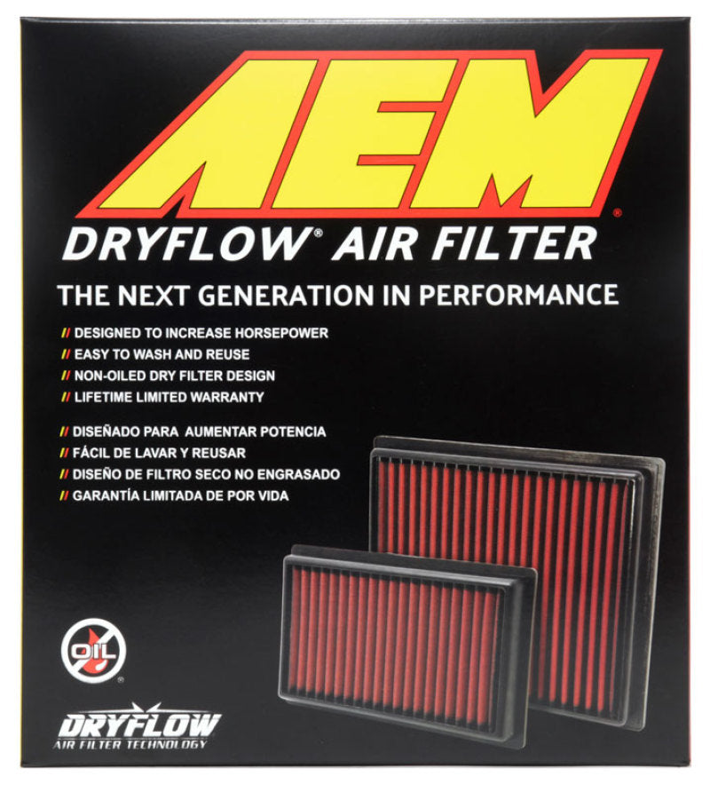 AEM 2015 Ford Mustang 2.3L/3.7L/5.0L Dryflow Air Filter