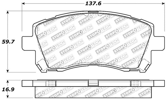 StopTech Performance 02-03 WRX Front Brake Pads