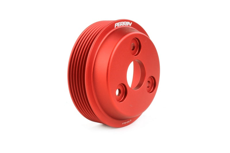 Perrin 15-22 Subaru WRX / 14-18 FXT / 18-21 Crosstrek Lightweight Water Pump Pulley - Red