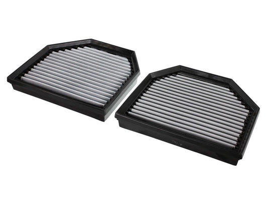 aFe MagnumFLOW OEM Replacement Air Filter PRO Dry S 2015 BMW M3/M4 (F80/F82) 3.0L S55 (tt) Qty. 2