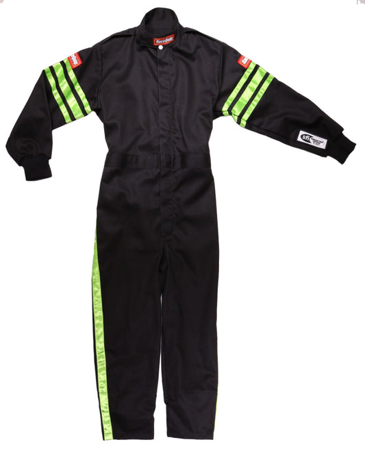 RaceQuip Green Trim SFI-1 JR. Suit - KXXS