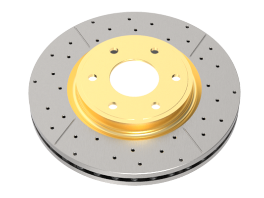 DBA 02-06 Audi A4 1.8L Convertible Rear Drilled & Slotted Street Series Rotor