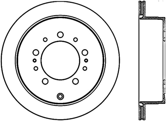 Stoptech 08-17 Toyota Land Cruiser / 08-17 Lexus LX Rear Premium Cryo Rotor