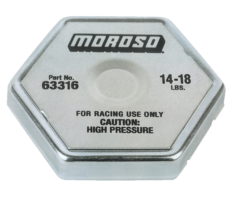 Moroso Racing Radiator Cap - 14-18lbs