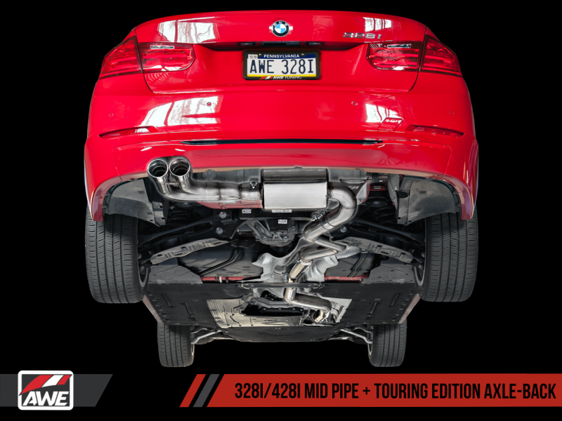 AWE Tuning BMW F3X 28i / 30i Touring Edition Axle-Back Exhaust Single – Penguin  Garage