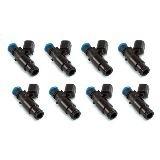 Injector Dynamics 2600-XDS Injectors - 48mm Length - 14mm Top - 14mm Bottom Adapter (Set of 8)