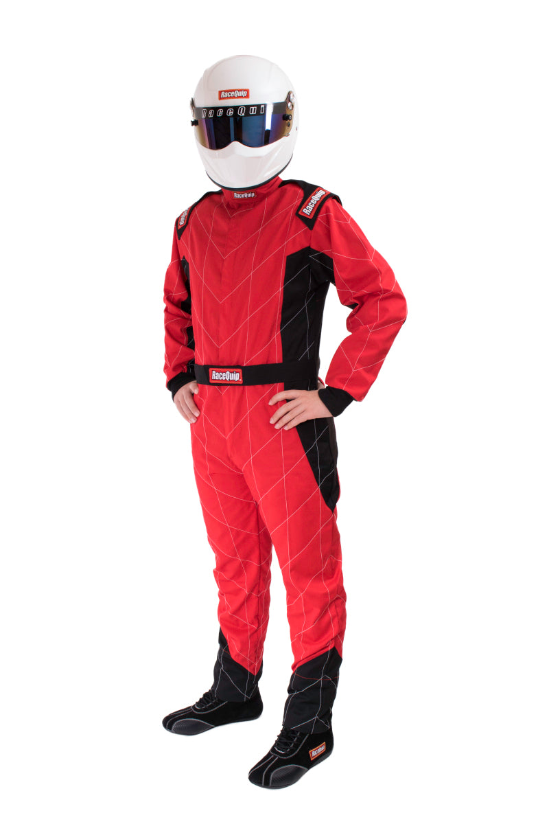 RaceQuip Red Chevron-1 Suit - SFI-1 XL