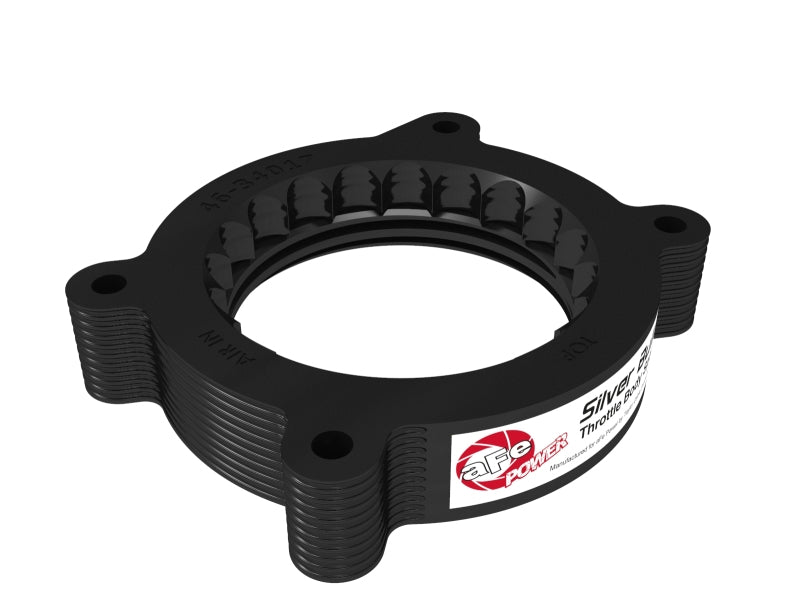 aFe 2020 Vette C8 Silver Bullet Aluminum Throttle Body Spacer / Works With Factory Intake Only - Blk