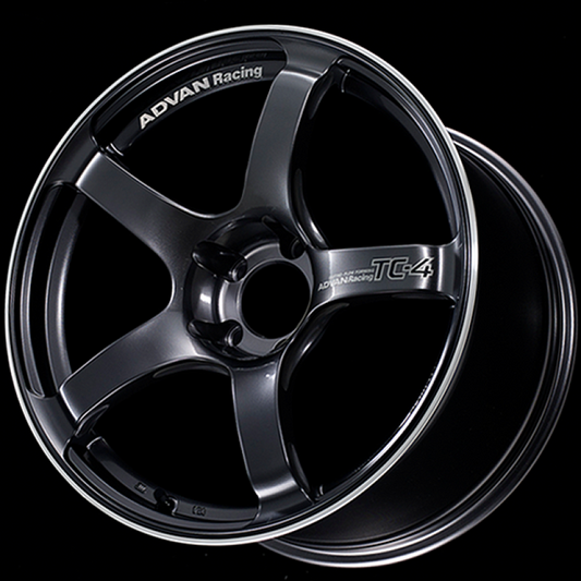 Advan TC4 18x9.5 +12 5-114.3 Racing Gunmetallic and Ring Wheel