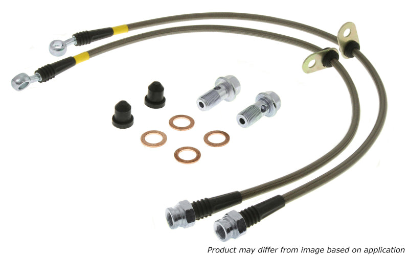 StopTech 89-98 Nissan 240SX (OE Upgrade) Stainless Steel Rear Brake Lines