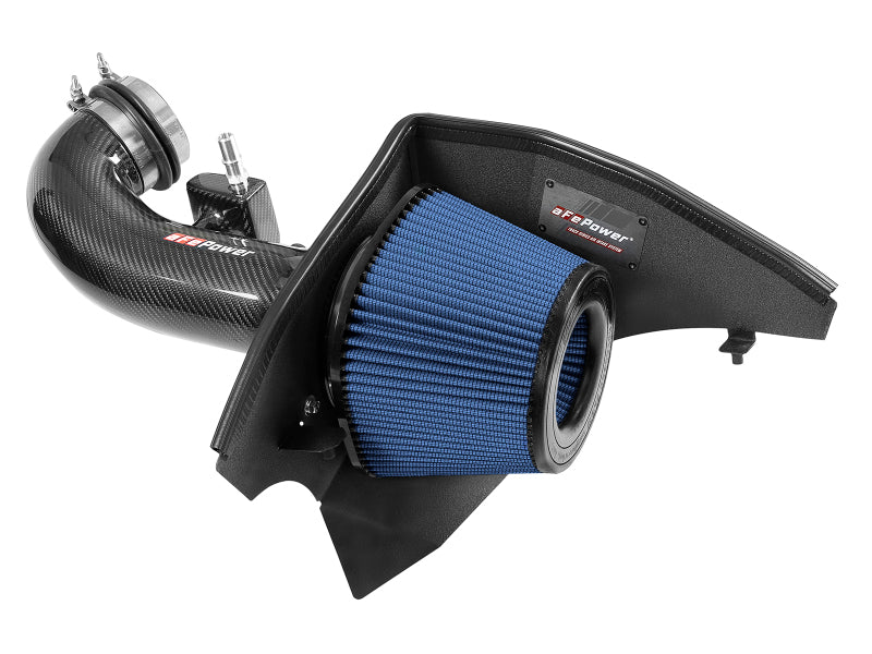 aFe 19-20 GM Trucks 5.3L/6.2L Track Series Carbon Fiber Cold Air Intake System With Pro 5R Filters